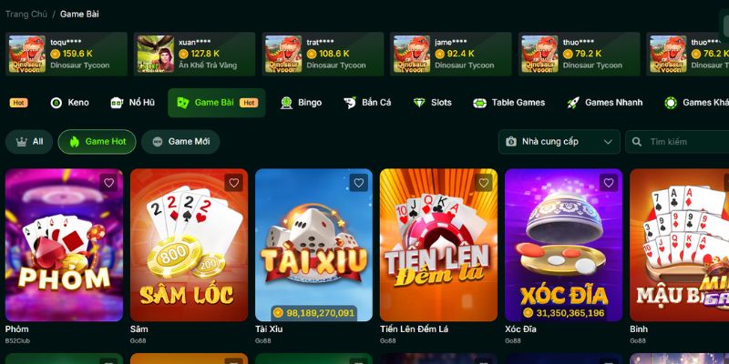 Game bài trực tuyến - Kịch tính từng ván, thắng lớn dễ dàng